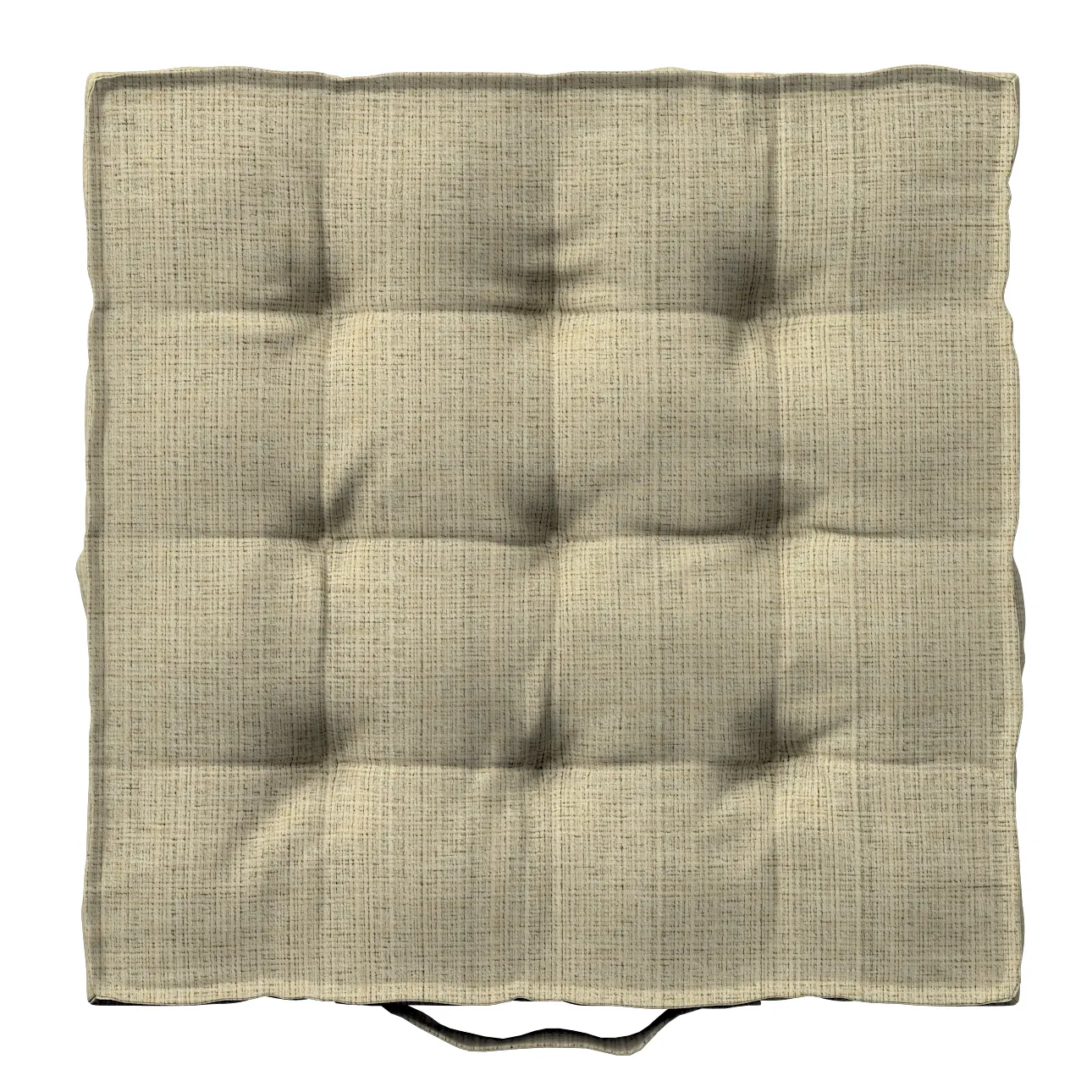 Dekoria Sedák Kuba s úchytem 40x40x6cm nebo 50x50x10cm, béžová, 40 x 40 x 6 cm, Living Basic, 161-68