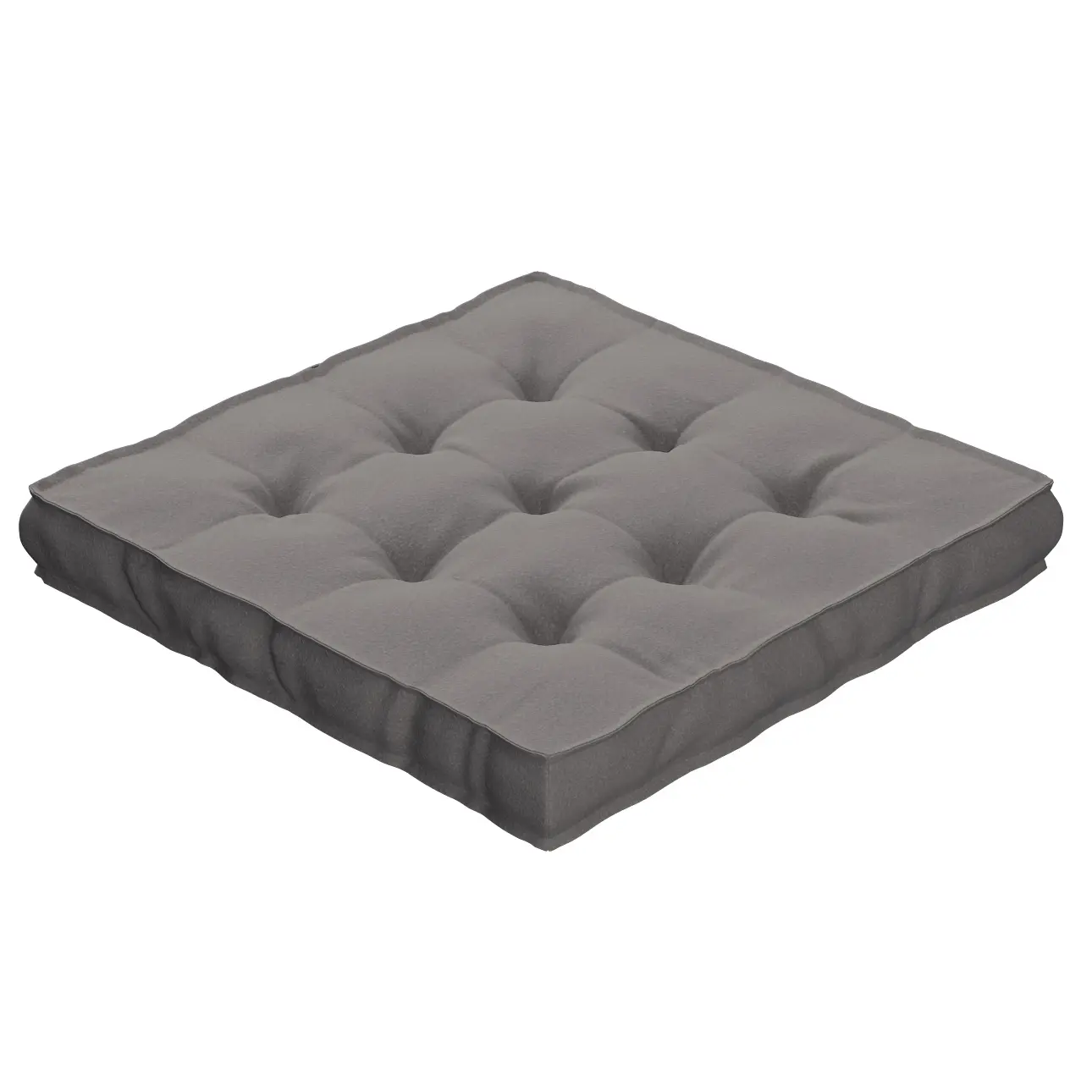 Dekoria Sedák Kuba s úchytem 40x40x6cm nebo 50x50x10cm, tmavě bežová, 40 x 40 x 6 cm, Boucle Teddy, 702-82