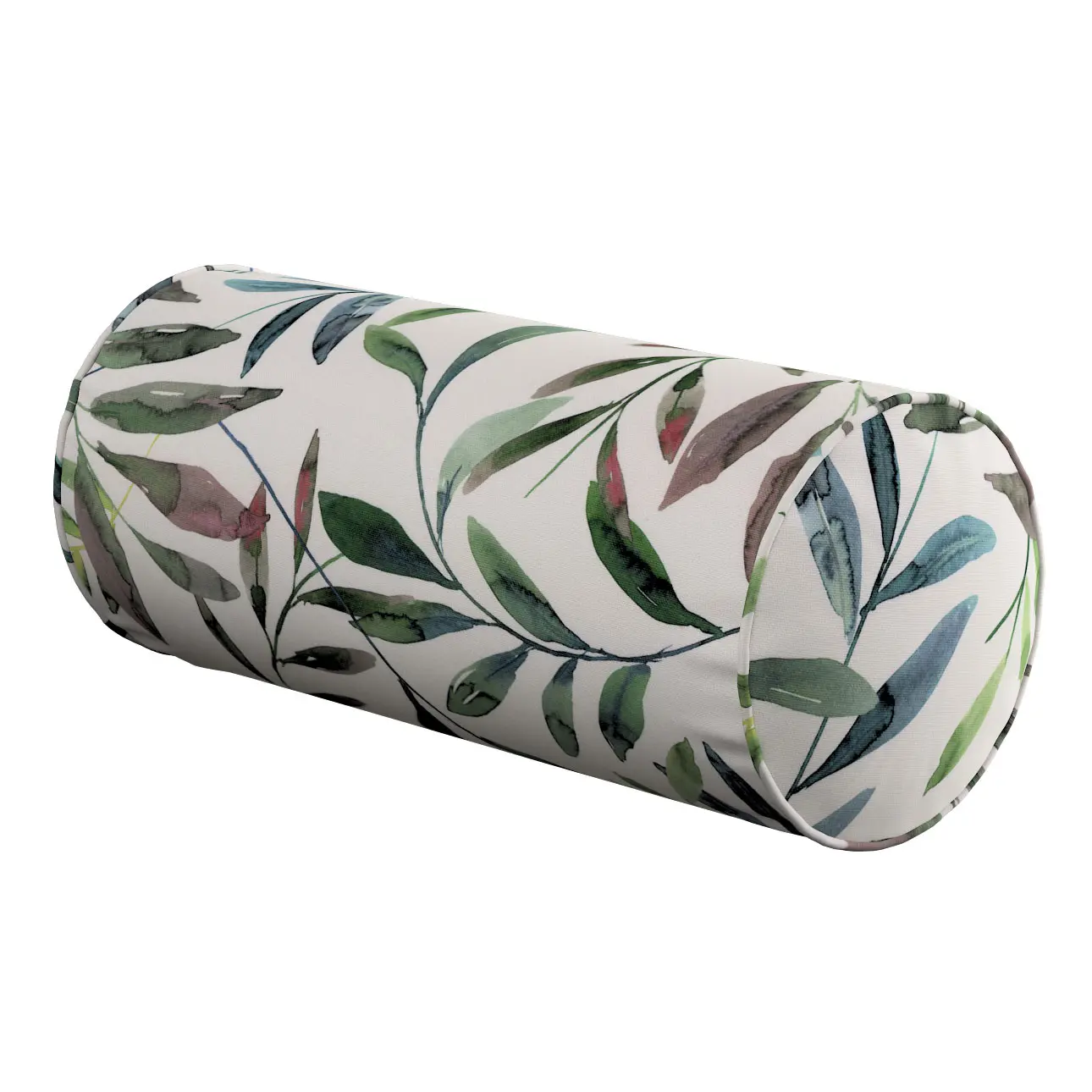Dekoria Válec jednoduchý hladký, zelená a bílá, Ø 16 x 40 cm, Gardenia, 144-22