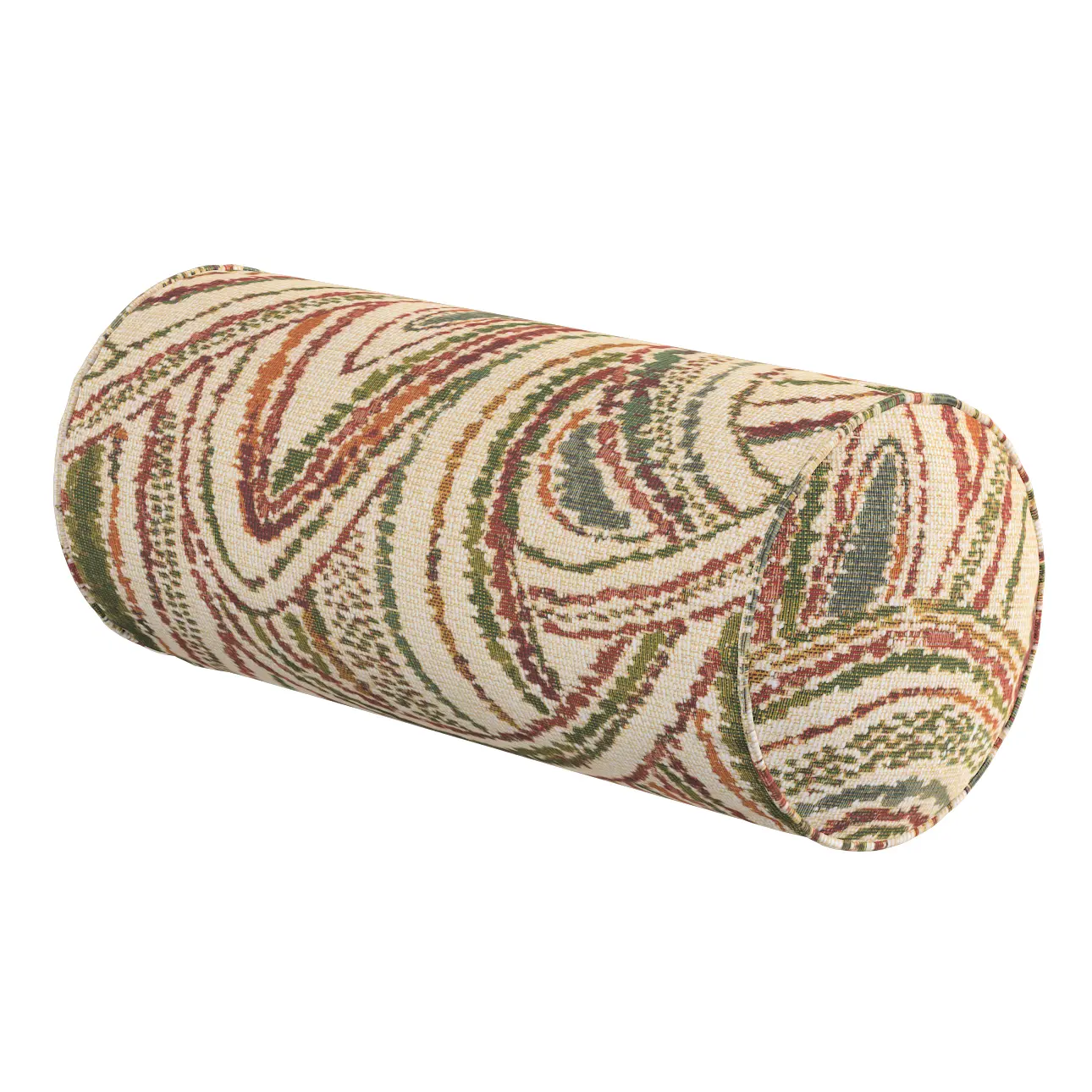 Dekoria Válec jednoduchý hladký, červeno-zelená, Ø 16 x 40 cm, Cosy Home, 145-32