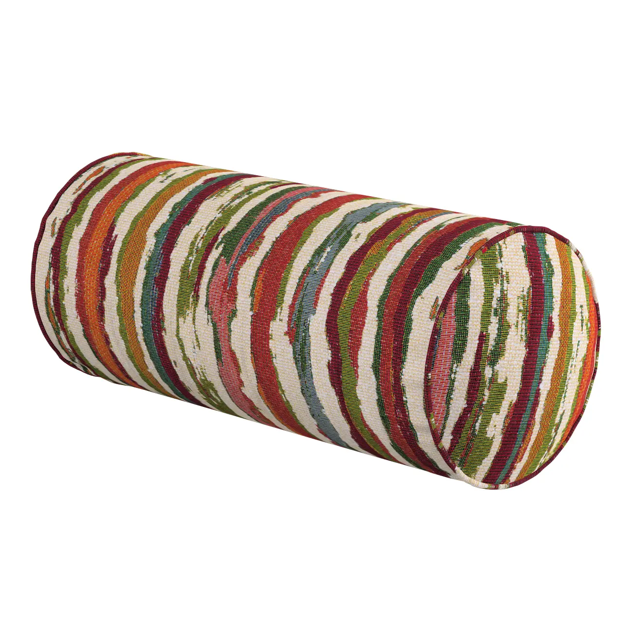 Dekoria Válec jednoduchý hladký, červeno-zelená, Ø 16 x 40 cm, Cosy Home, 145-40