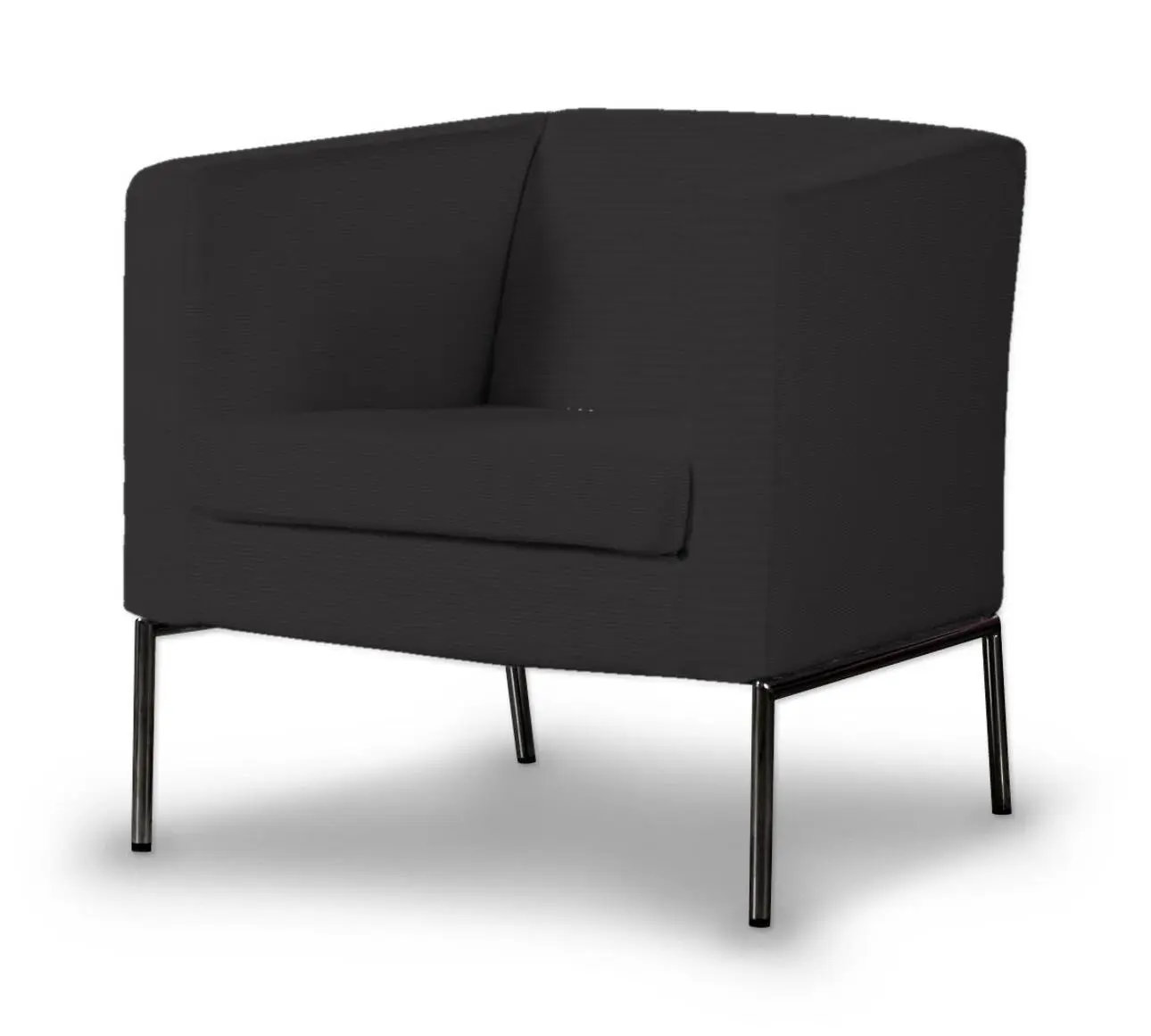 Dekoria Potah na křeslo IKEA Klappsta, grafitová, křeslo Klappsta, Cotton Panama, 702-08