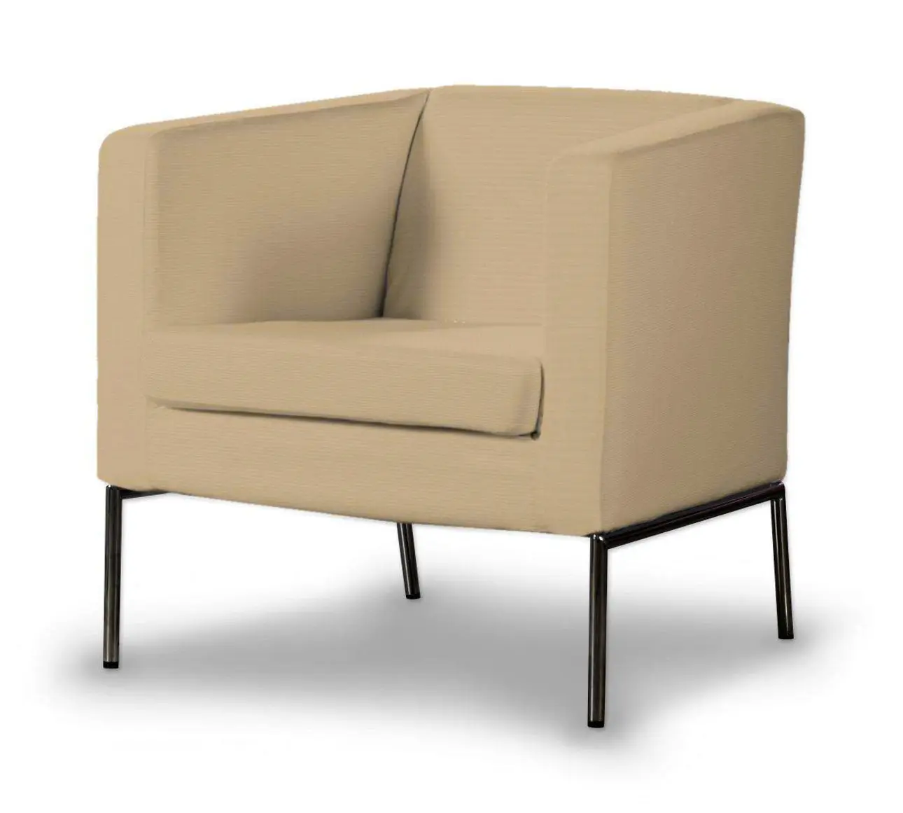 Dekoria Potah na křeslo IKEA Klappsta, bílá káva, křeslo Klappsta, Cotton Panama, 702-47