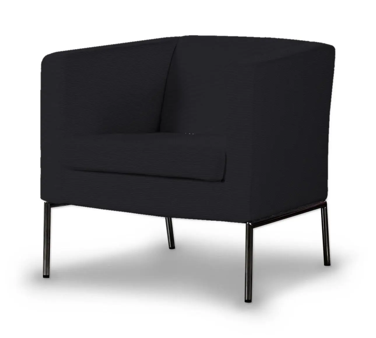 Dekoria Potah na křeslo IKEA Klappsta, černá, křeslo Klappsta, Etna, 705-00