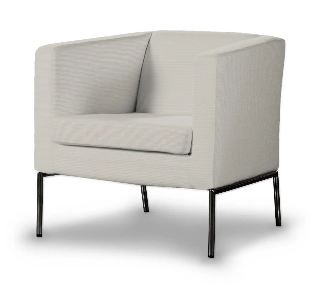 Dekoria Potah na křeslo IKEA Klappsta, stříbrošedá, křeslo Klappsta, Cotton Panama, 702-45