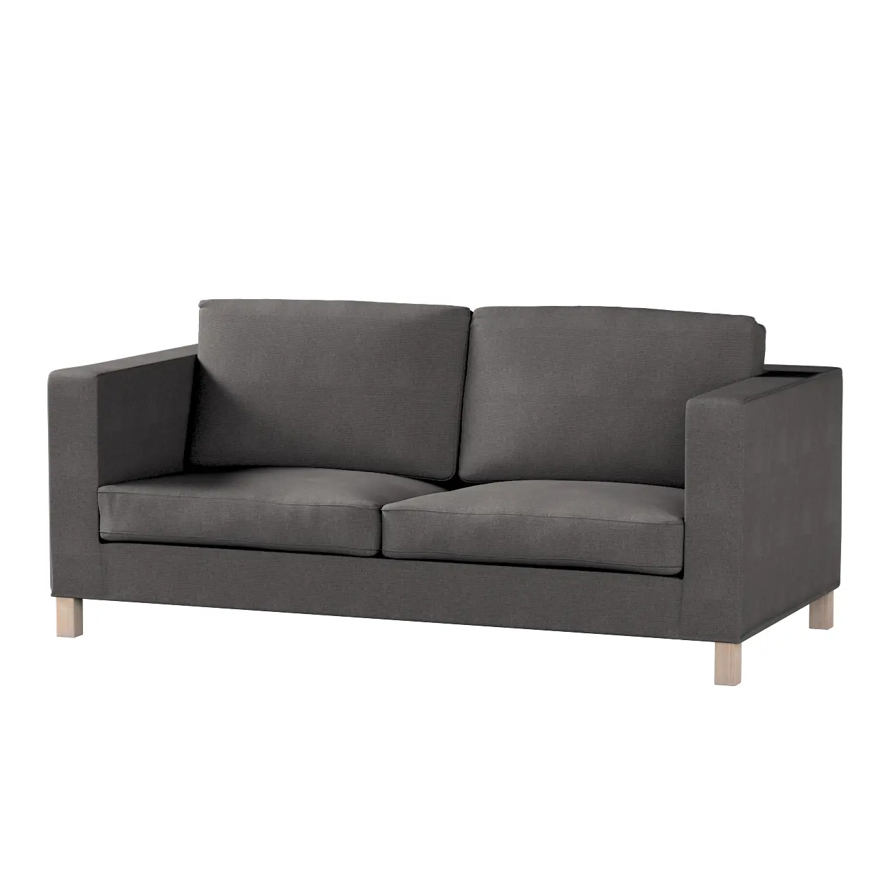 Dekoria Potah na pohovku IKEA  Karlanda rozkládací, krátký, grafitová, pohovka Karlanda rozkládací, Etna, 705-35