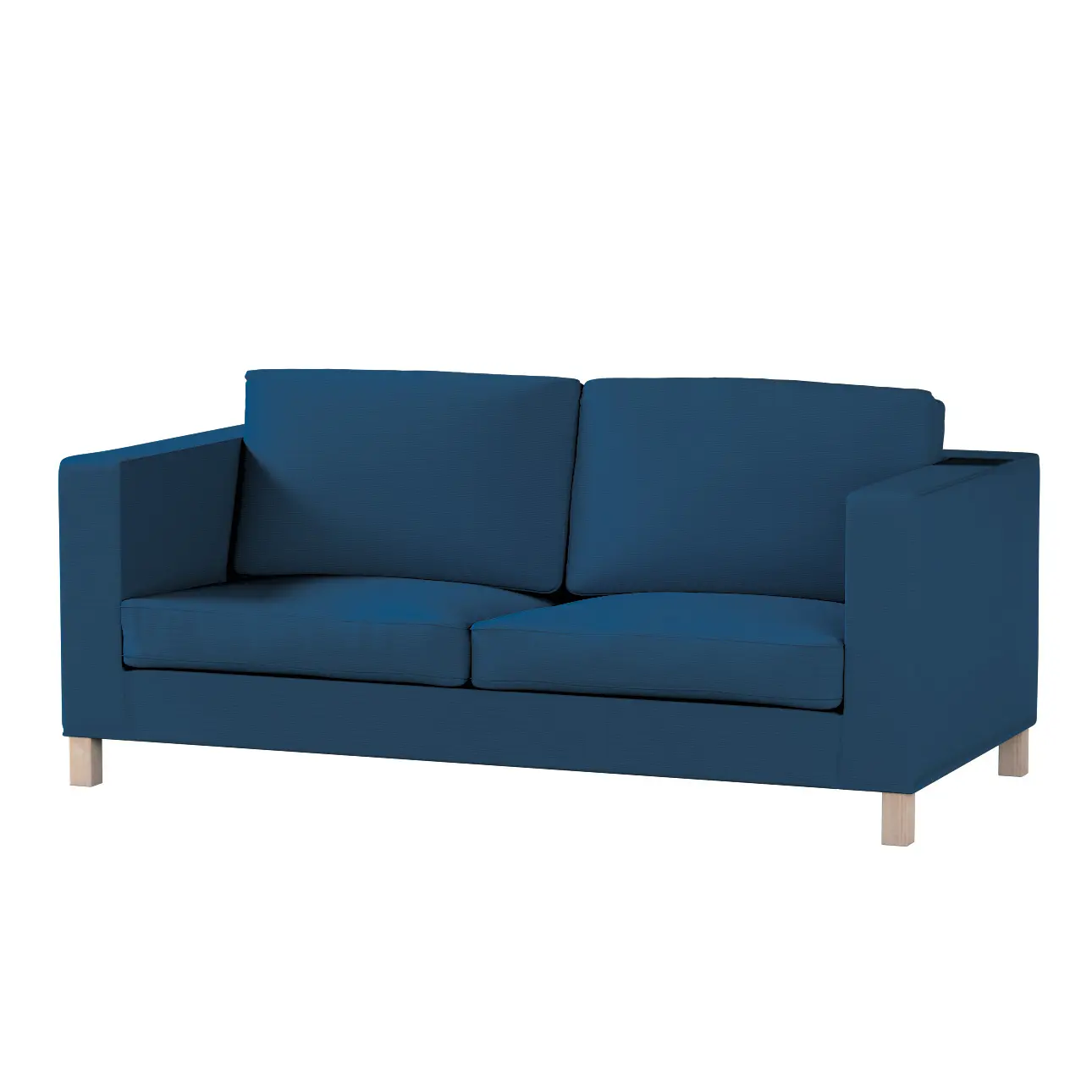 Dekoria Potah na pohovku IKEA  Karlanda rozkládací, krátký, mořská modrá, pohovka Karlanda rozkládací, Cotton Panama, 702-48