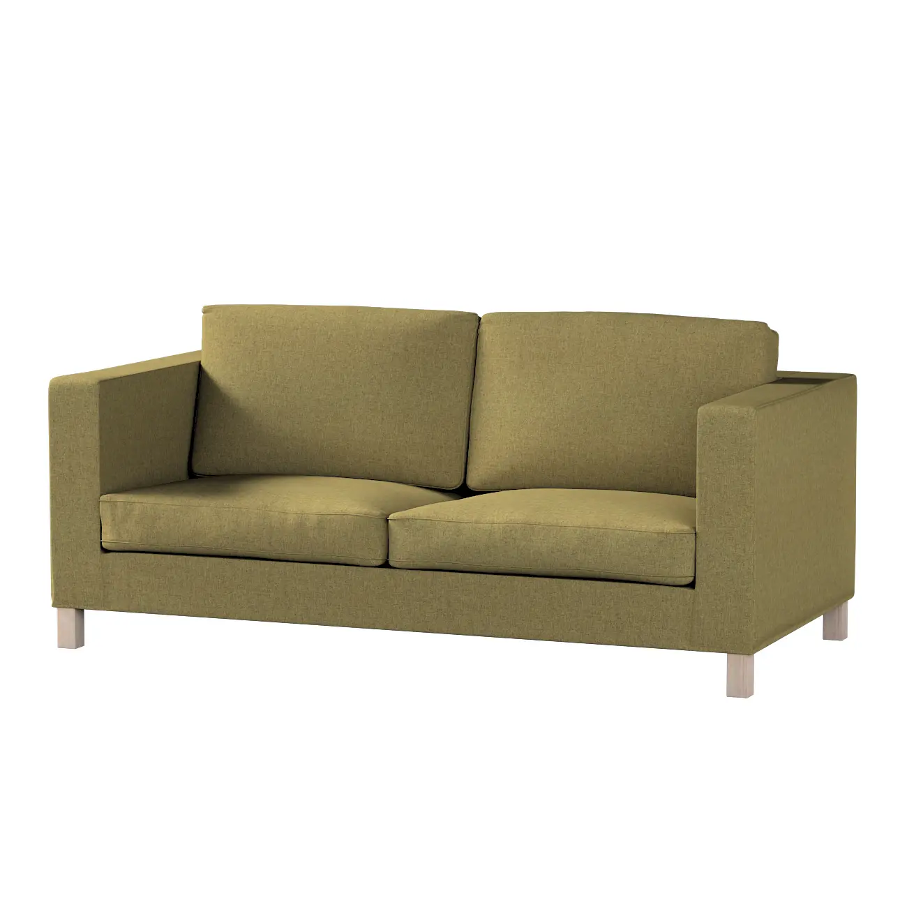 Dekoria Potah na pohovku IKEA  Karlanda rozkládací, krátký, olivová melanž, pohovka Karlanda rozkládací, Madrid, 162-34
