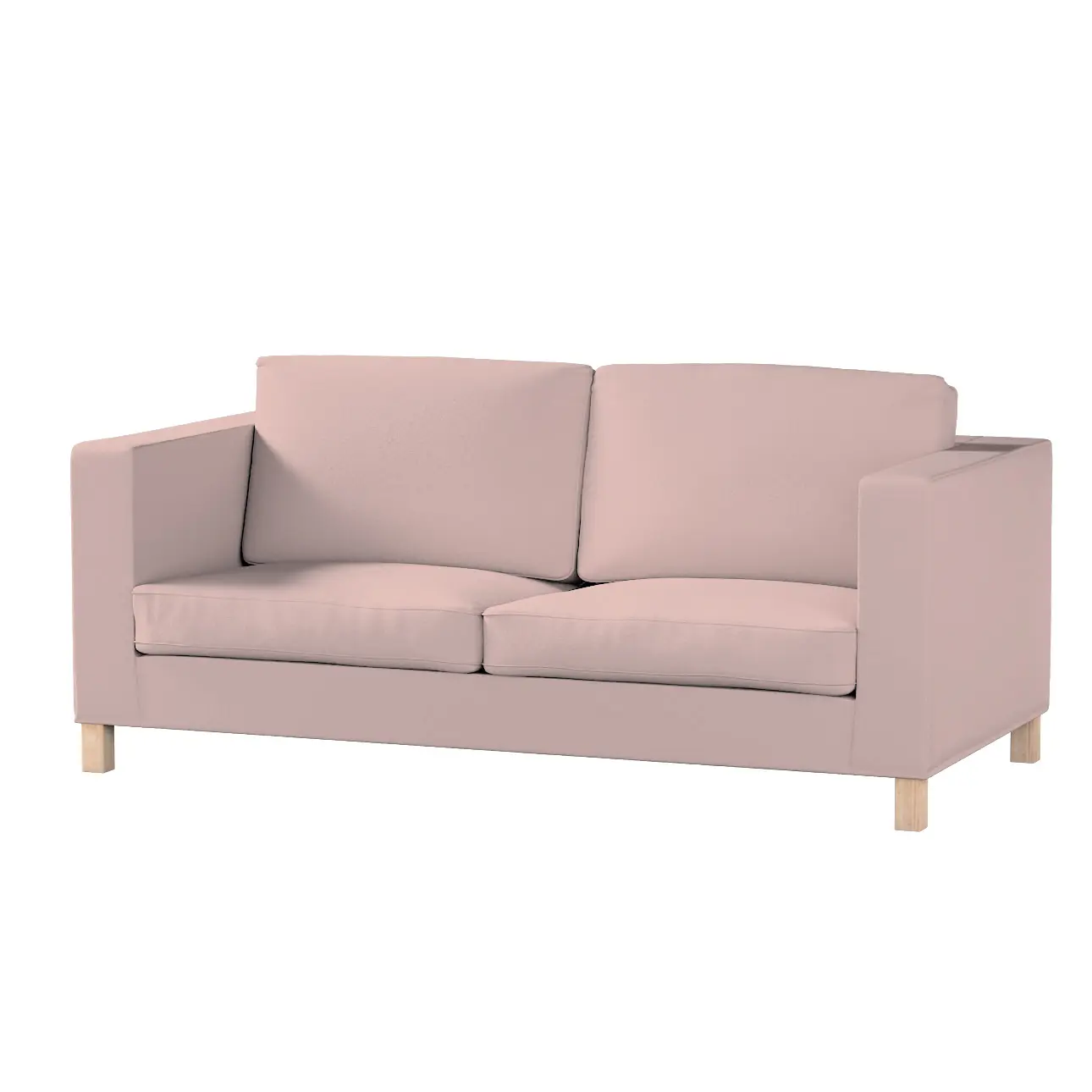 Dekoria Potah na pohovku IKEA  Karlanda rozkládací, krátký, růžová, pohovka Karlanda rozkládací, Boucle Teddy, 702-84