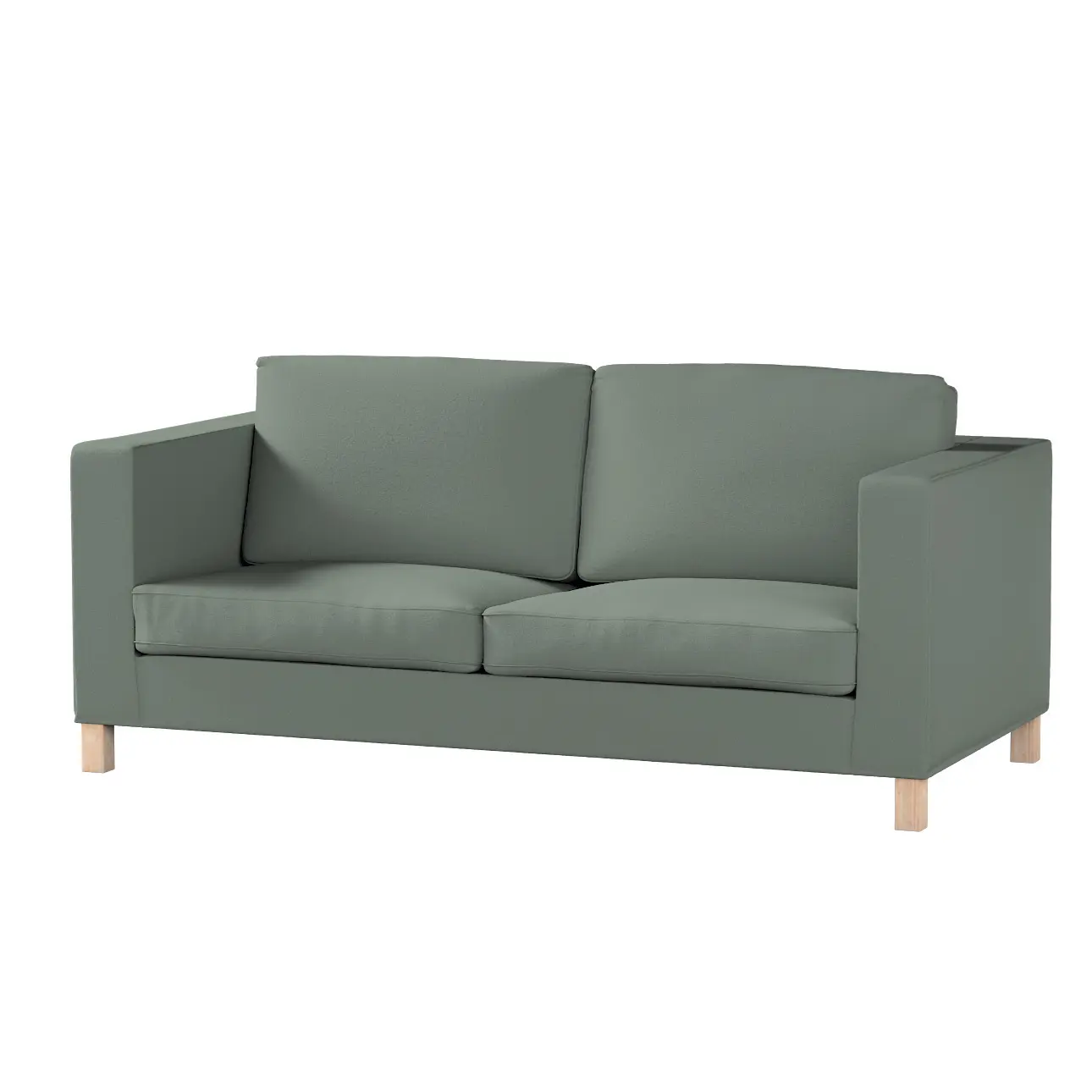 Dekoria Potah na pohovku IKEA  Karlanda rozkládací, krátký, zelená, pohovka Karlanda rozkládací, Boucle Teddy, 702-85