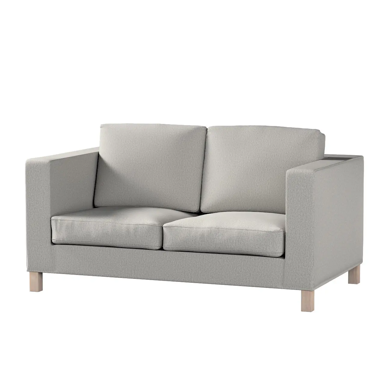Dekoria Potah na pohovku IKEA  Karlanda 2-místná, krátký, šedo-béžová, pohovka Karlanda 2-místná, Madrid, 162-03