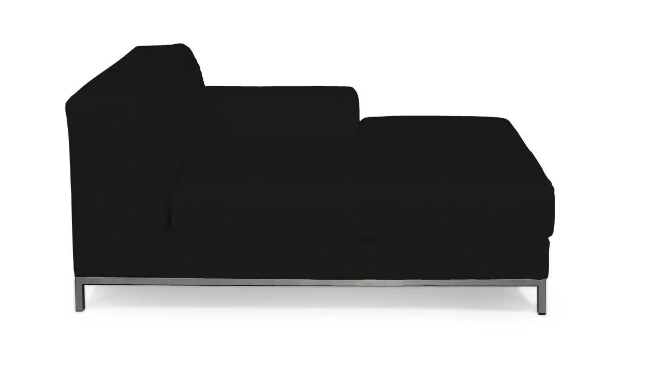 Dekoria Potah na šezlong Kramfors pravý, Black - černá, šezlong Kramfors pravý, Cotton Panama, 702-50