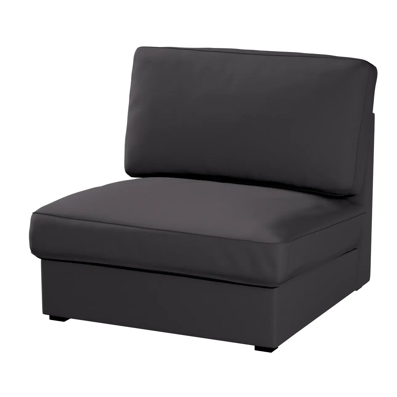 Dekoria Potah na neskládací křeslo IKEA Kivik, grafitová, křeslo Kivik, Cotton Panama, 702-08