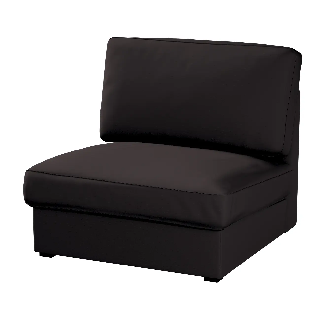 Dekoria Potah na neskládací křeslo IKEA Kivik, Black - černá, křeslo Kivik, Cotton Panama, 702-50
