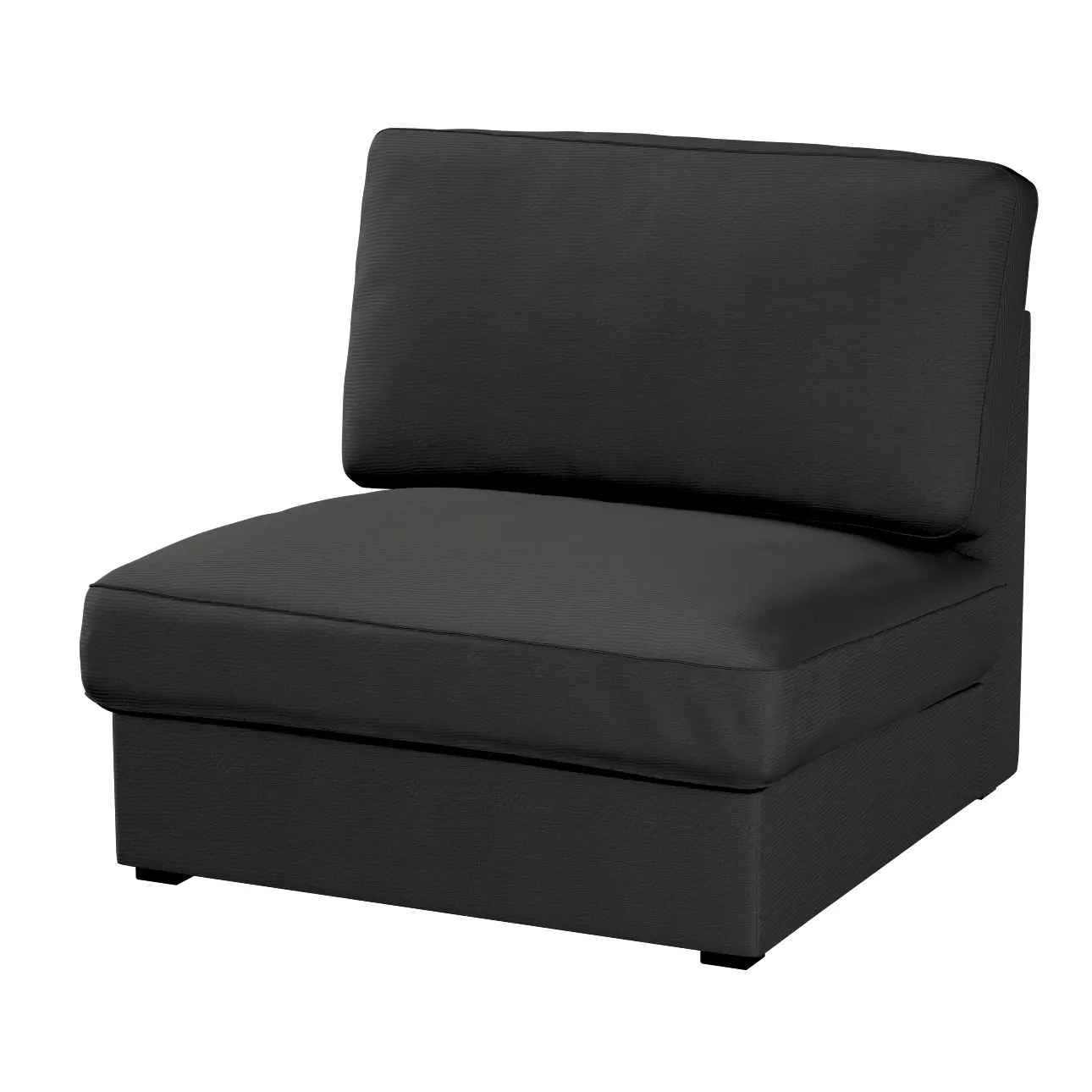 Dekoria Potah na neskládací křeslo IKEA Kivik, černá, křeslo Kivik, Etna, 705-00