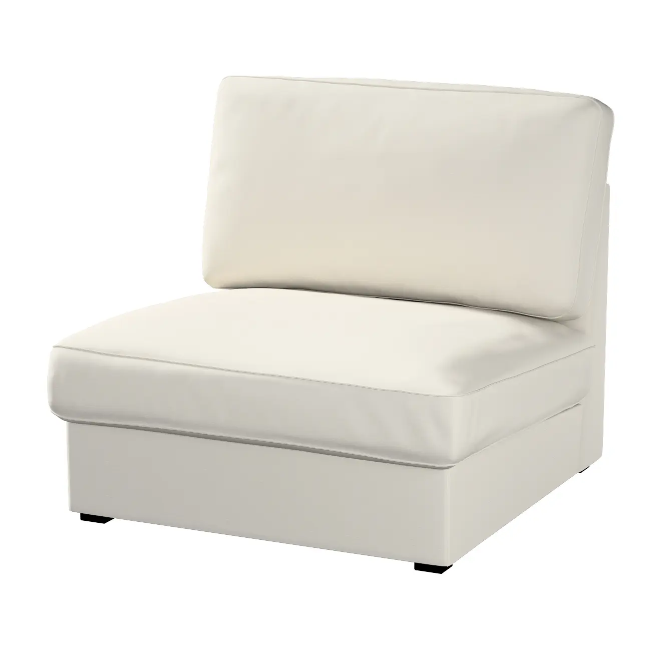 Dekoria Potah na neskládací křeslo IKEA Kivik, stříbrošedá, křeslo Kivik, Cotton Panama, 702-45