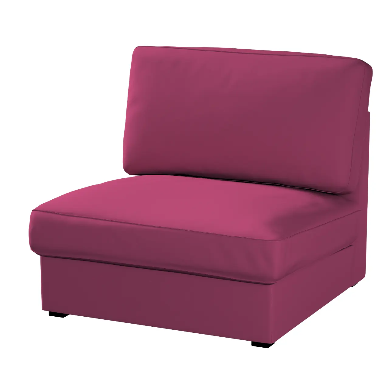 Dekoria Potah na neskládací křeslo IKEA Kivik, švestková, křeslo Kivik, Cotton Panama, 702-32