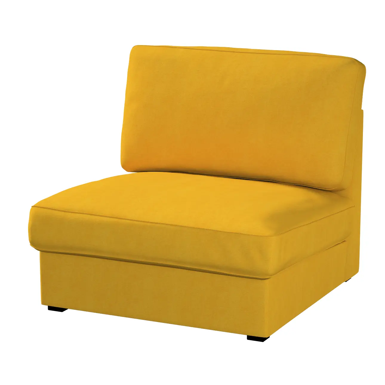 Dekoria Potah na neskládací křeslo IKEA Kivik, hořčicový šenil, křeslo Kivik, Etna, 705-04