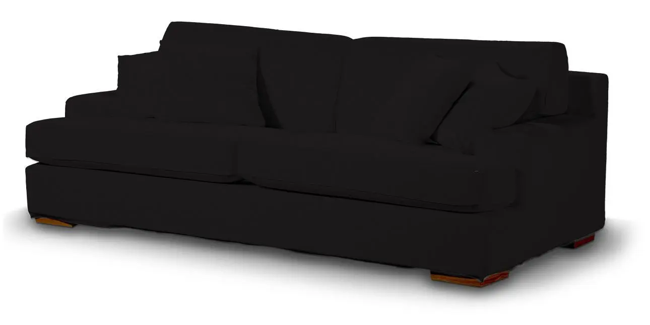 Dekoria Potah na pohovku Göteborg nerozkládací, Black - černá, Pohovka Göteborg nerozkládací, Cotton Panama, 702-50