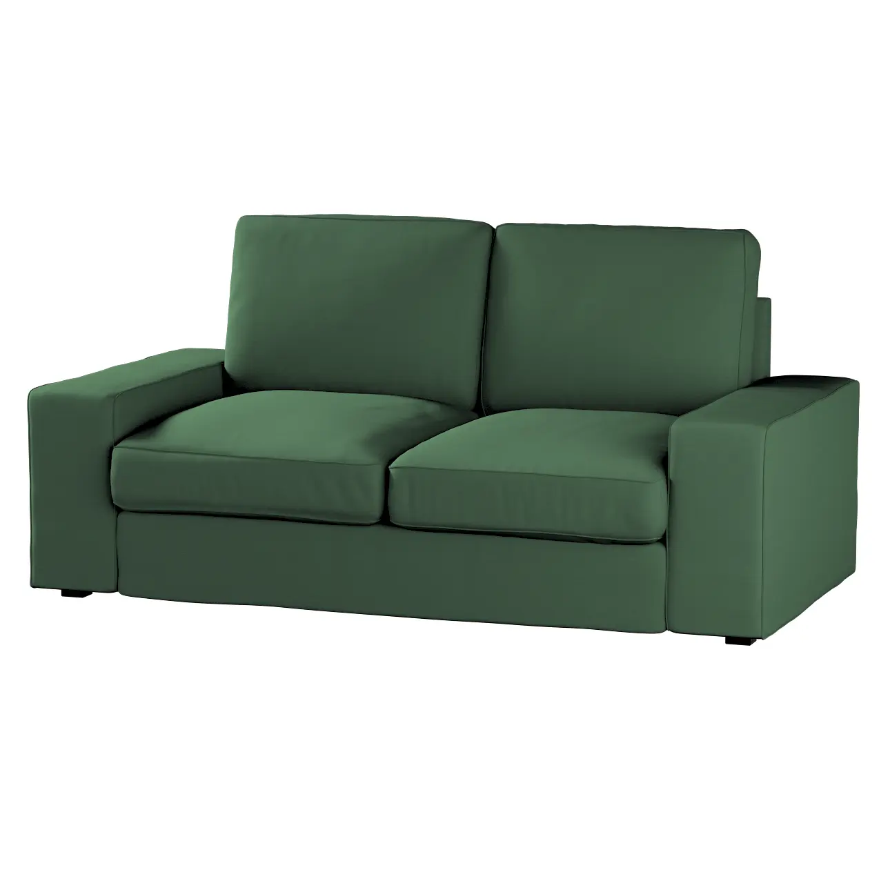 Dekoria Potah na pohovku Kivik 2-místná nerozkládací, Forest Green - zelená, Pohovka Kivik 2-místná, Cotton Panama, 702-51