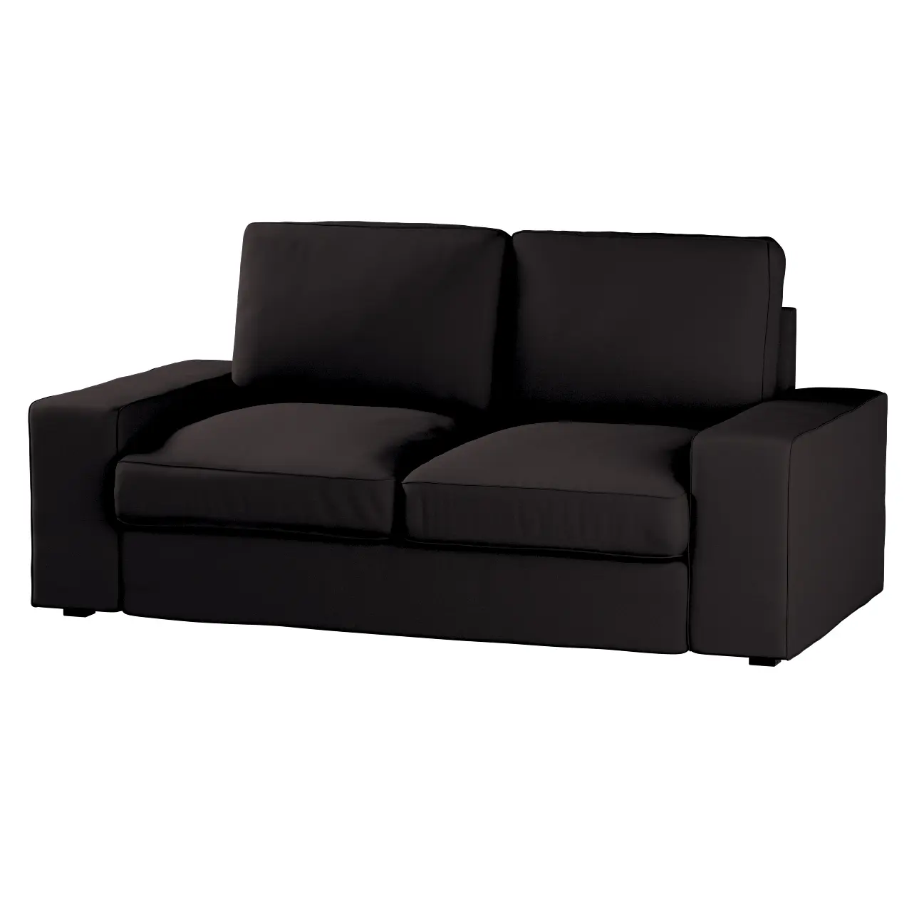 Dekoria Potah na pohovku Kivik 2-místná nerozkládací, Black - černá, Pohovka Kivik 2-místná, Cotton Panama, 702-50