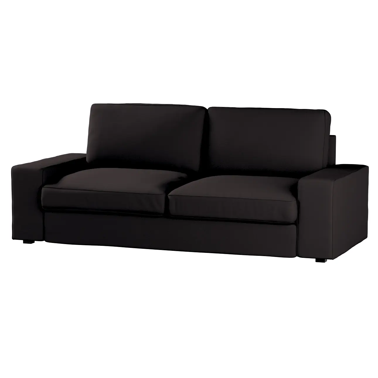 Dekoria Potah na pohovku Kivik 3-místná nerozkládací, Black - černá, Pohovka Kivik 3-místná, Cotton Panama, 702-50