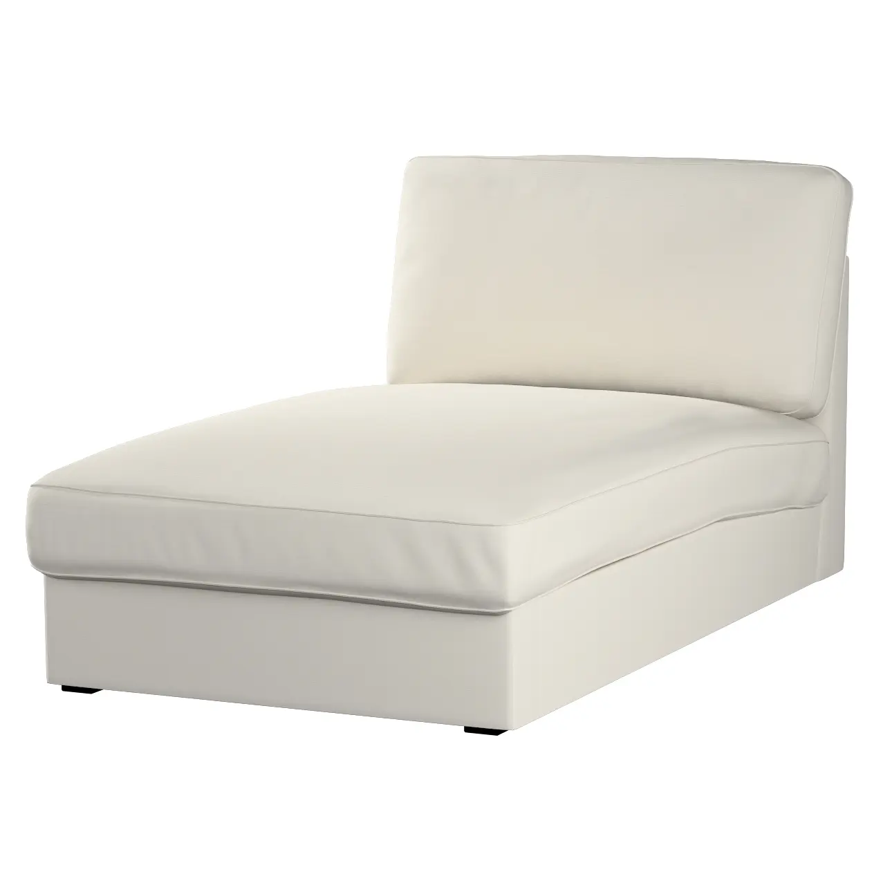Dekoria Potah na lenošku Kivik, stříbrošedá, Šezlong Kivik, Cotton Panama, 702-45