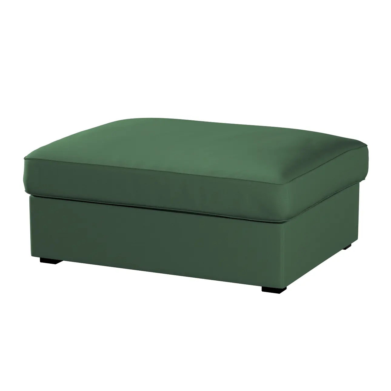 Dekoria Potah na podnožku Kivik, Forest Green - zelená, Podnožka Kivik, Cotton Panama, 702-51