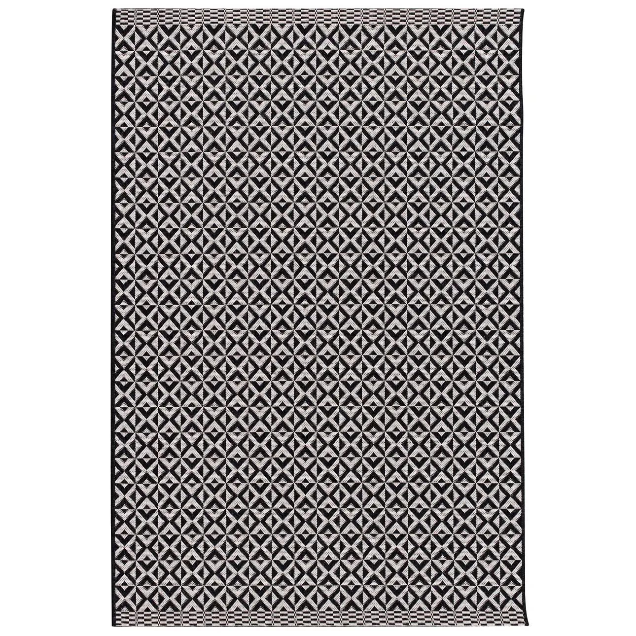 Dekoria Koberec Modern Geometric black/beige 120x170cm, 120 x 170 cm