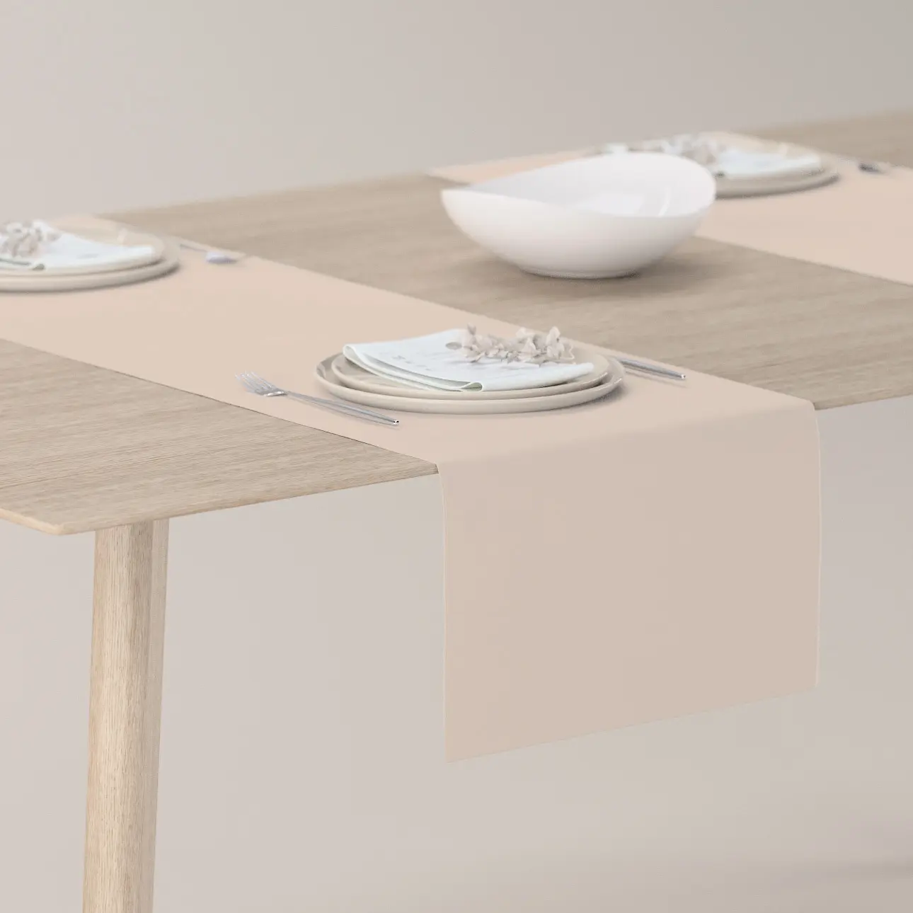 Dekoria Stolní běhoun, světle béžová, 40 x 130 cm, Crema, 144-65