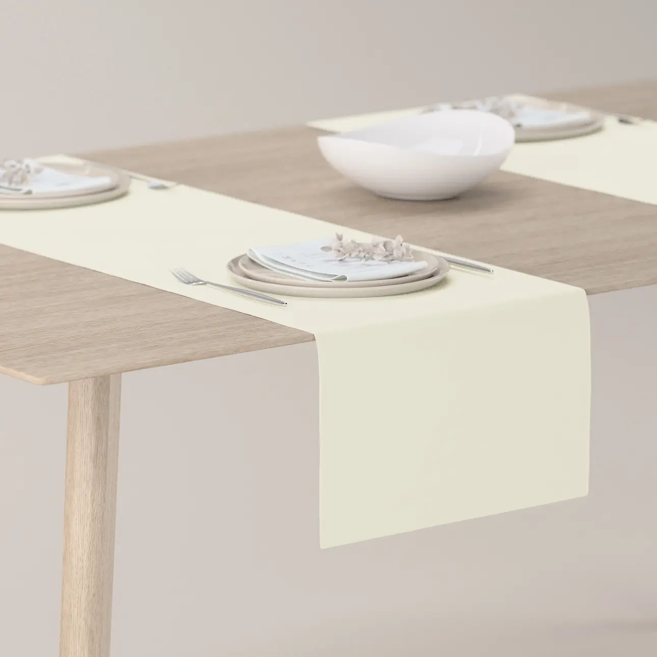 Dekoria Stolní běhoun, krém, 40 x 130 cm, Crema, 144-63