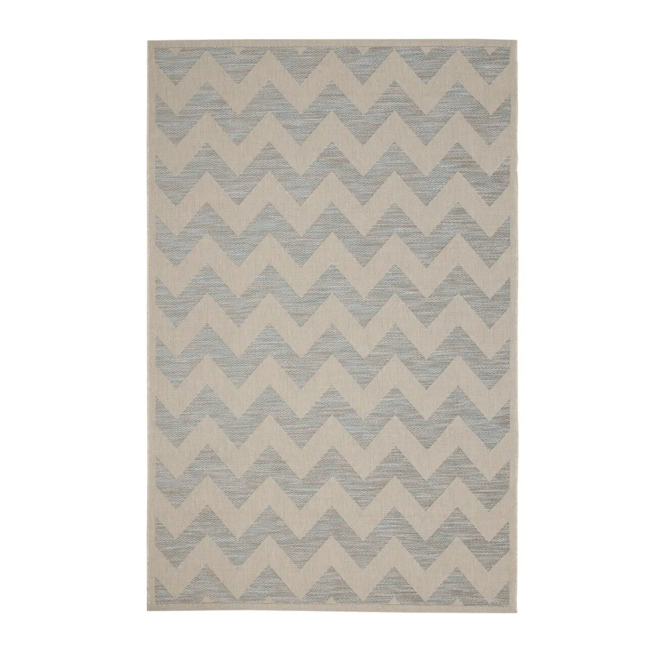 Dekoria Koberec  Modern Chevron beige/ice blue 160x230 cm, 160 x 230 cm