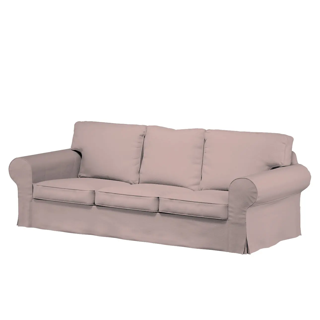 Dekoria Potah na pohovku IKEA  Ektorp 3-místná, nerozkládací, růžová, pohovka Ektorp 3-místná, nerozkládací, Boucle Teddy, 702-84