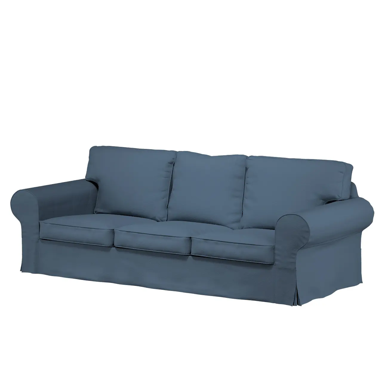 Dekoria Potah na pohovku IKEA  Ektorp 3-místná, nerozkládací, modrá, pohovka Ektorp 3-místná, nerozkládací, Boucle Teddy, 702-86