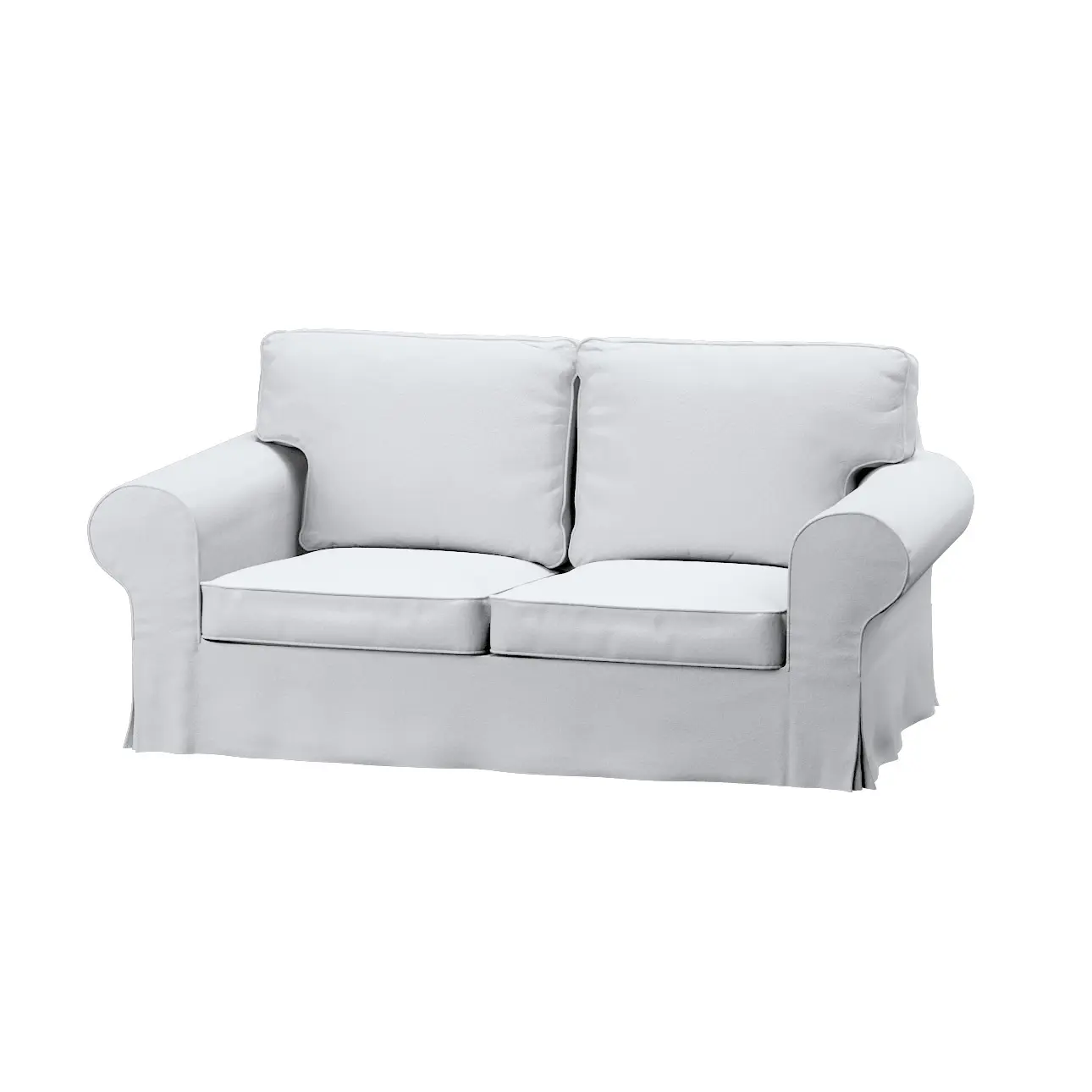 Dekoria Potah na pohovku IKEA  Ektorp 2-místná, nerozkládací, bílá, pohovka Ektorp 2-místná, Boucle Teddy, 702-80