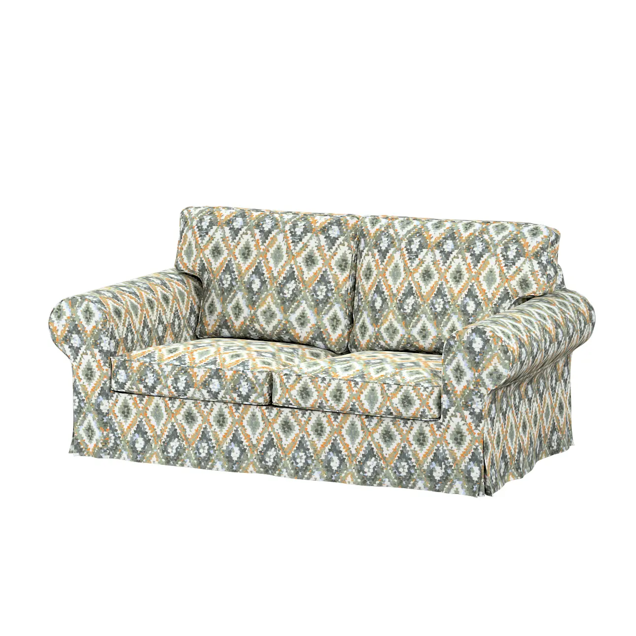 Dekoria Potah na pohovku IKEA  Ektorp 2-místná, nerozkládací, modro-zelená, pohovka Ektorp 2-místná, Cosy Home, 145-38