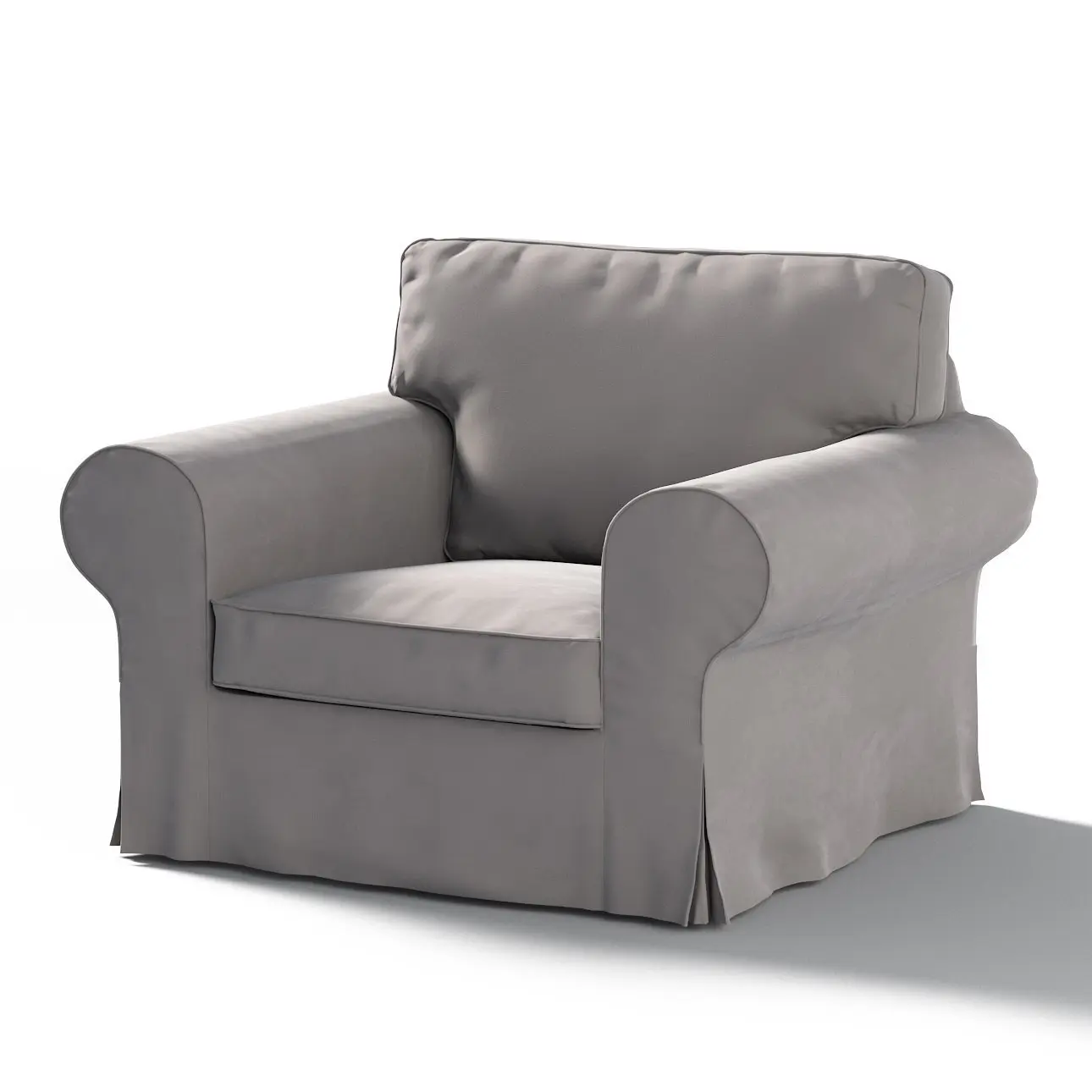 Dekoria Potah na křeslo IKEA Ektorp, greige, křeslo Ektorp, Velvet, 704-11