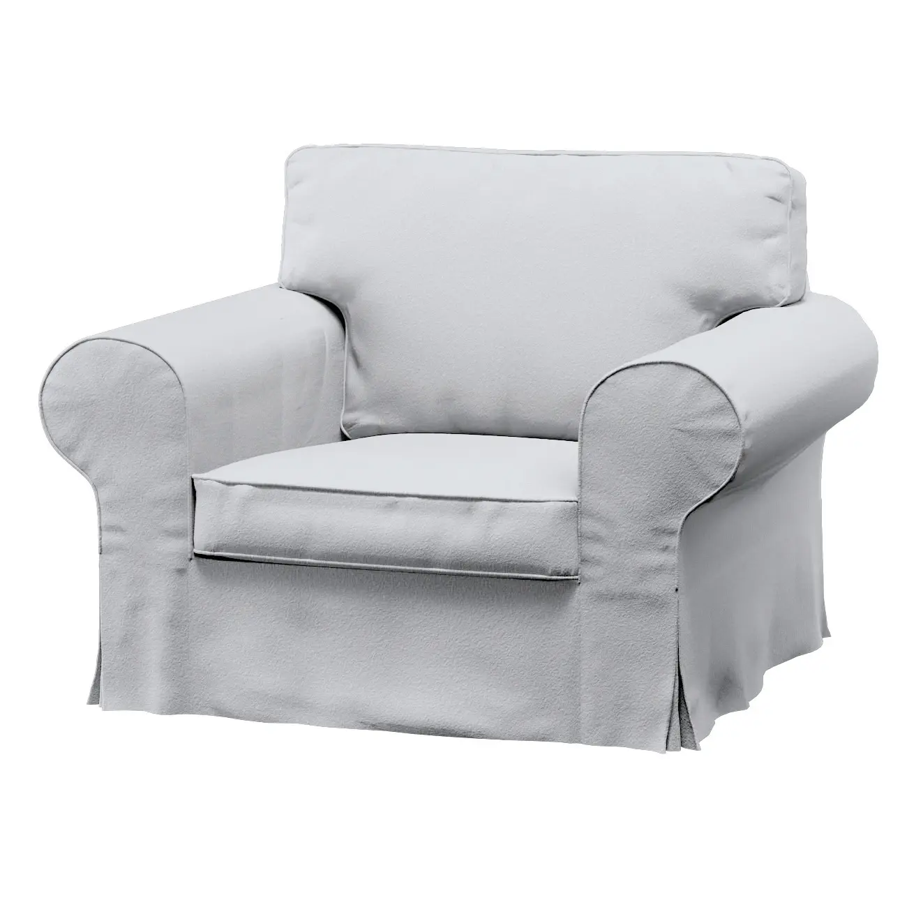Dekoria Potah na křeslo IKEA Ektorp, bílá, křeslo Ektorp, Boucle Teddy, 702-80