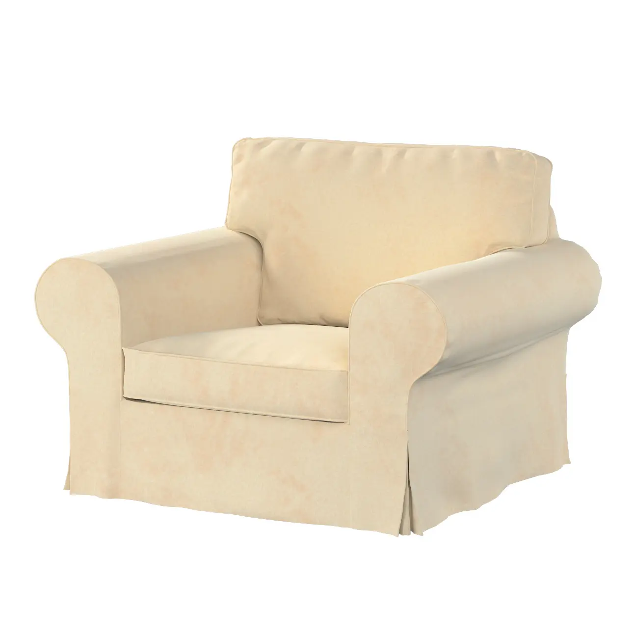 Dekoria Potah na křeslo IKEA Ektorp, ecru, křeslo Ektorp, Living Velvet, 704-79