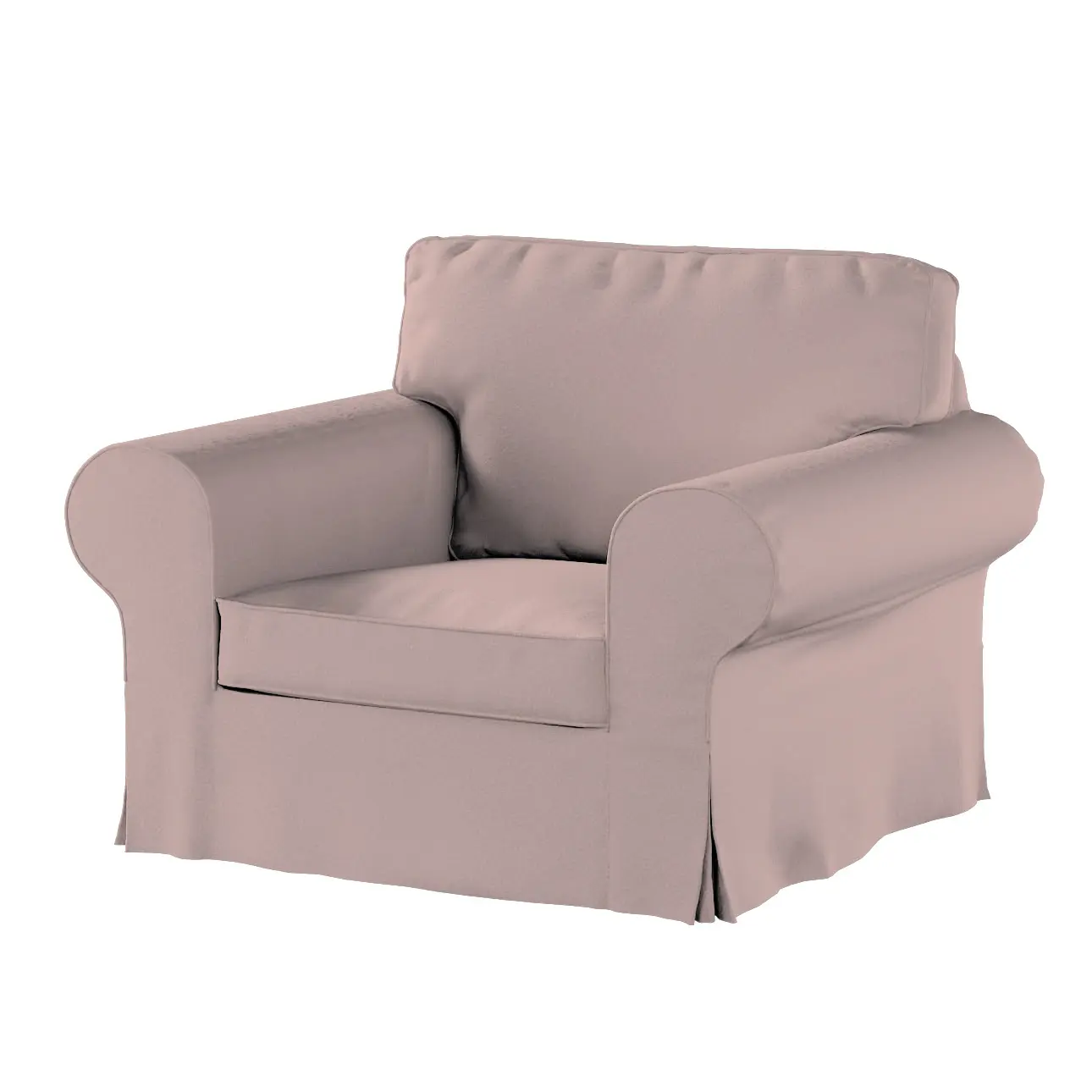 Dekoria Potah na křeslo IKEA Ektorp, růžová, křeslo Ektorp, Boucle Teddy, 702-84