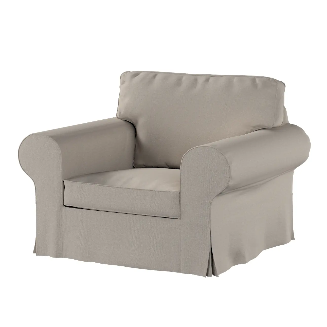 Dekoria Potah na křeslo IKEA Ektorp, šedá, křeslo Ektorp, Living Basic, 162-42