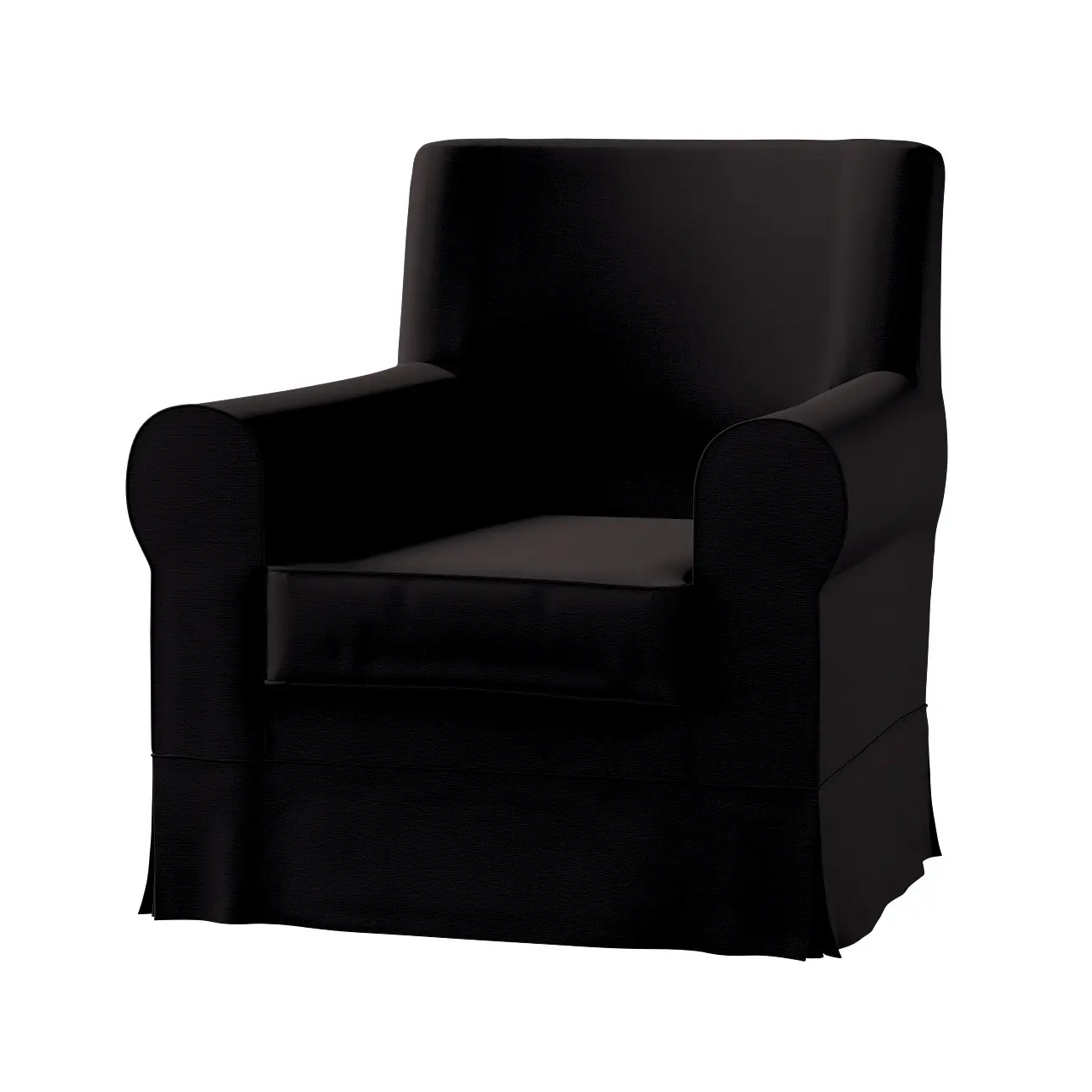 Dekoria Potah na křeslo IKEA Ektorp Jennylund, Black - černá, kØeslo Ektorp Jennylund, Cotton Panama, 702-50