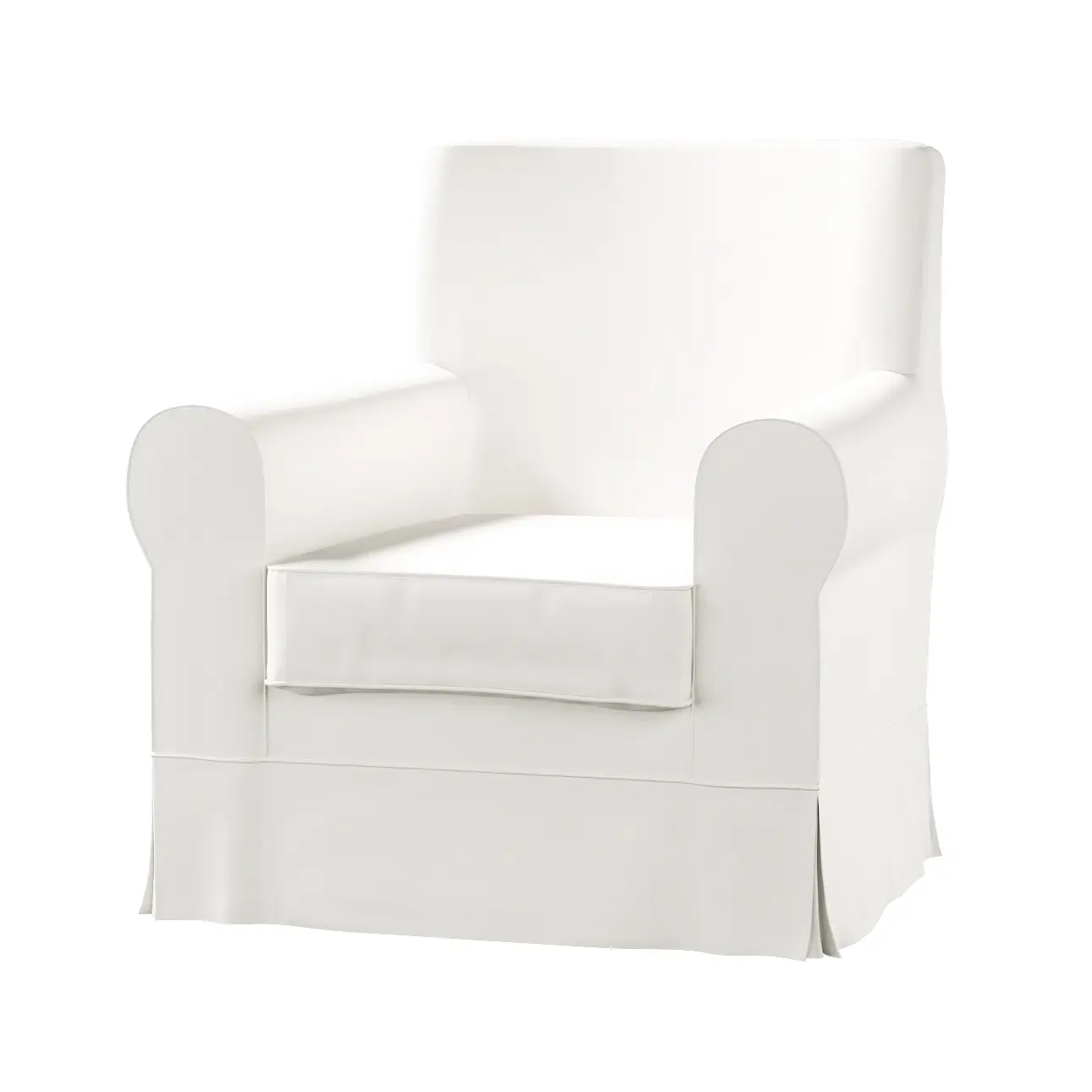 Dekoria Potah na křeslo IKEA Ektorp Jennylund, sněhová bílá, kØeslo Ektorp Jennylund, Cotton Panama, 702-49