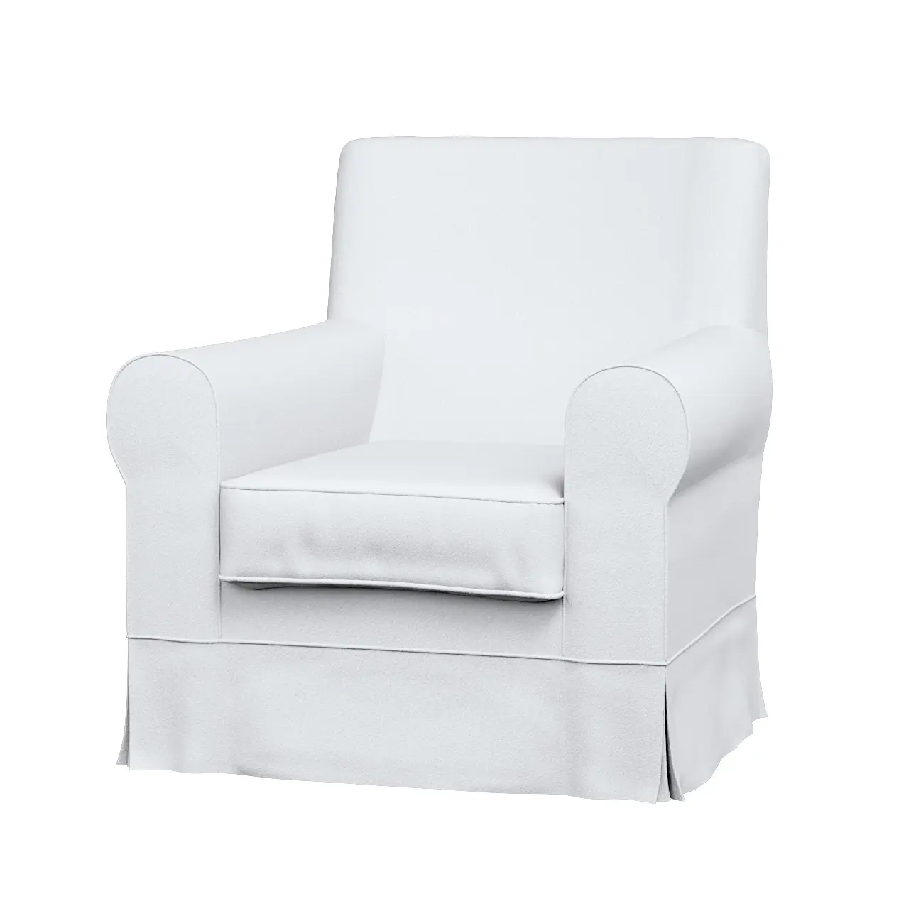 Dekoria Potah na křeslo IKEA Ektorp Jennylund, bílá, kØeslo Ektorp Jennylund, Boucle Teddy, 702-80