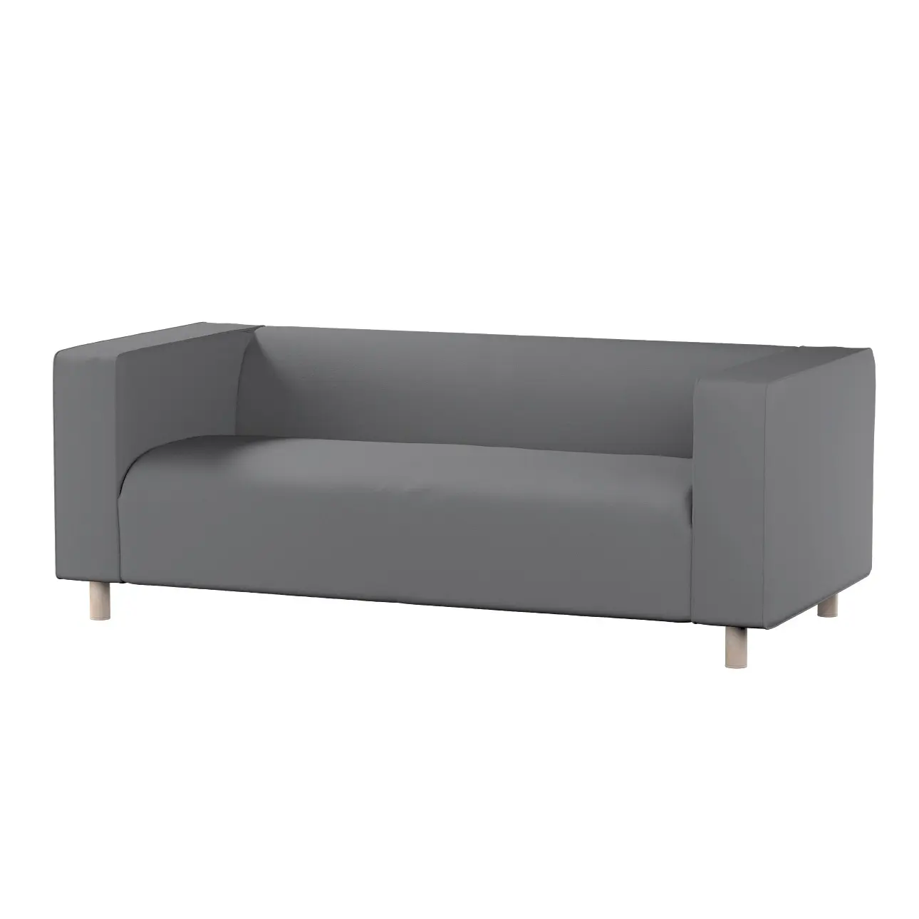 Dekoria Potah na pohovku IKEA  Klippan 2-místná, tmavě šedá, pohovka Klippan 2-místná, Boucle Teddy, 702-83