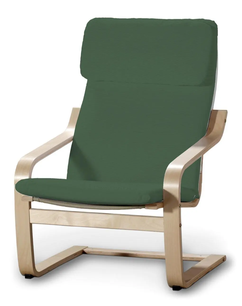 Dekoria Sedák na křeslo IKEA Poäng, Forest Green - zelená, kØeslo Poäng, Cotton Panama, 702-51
