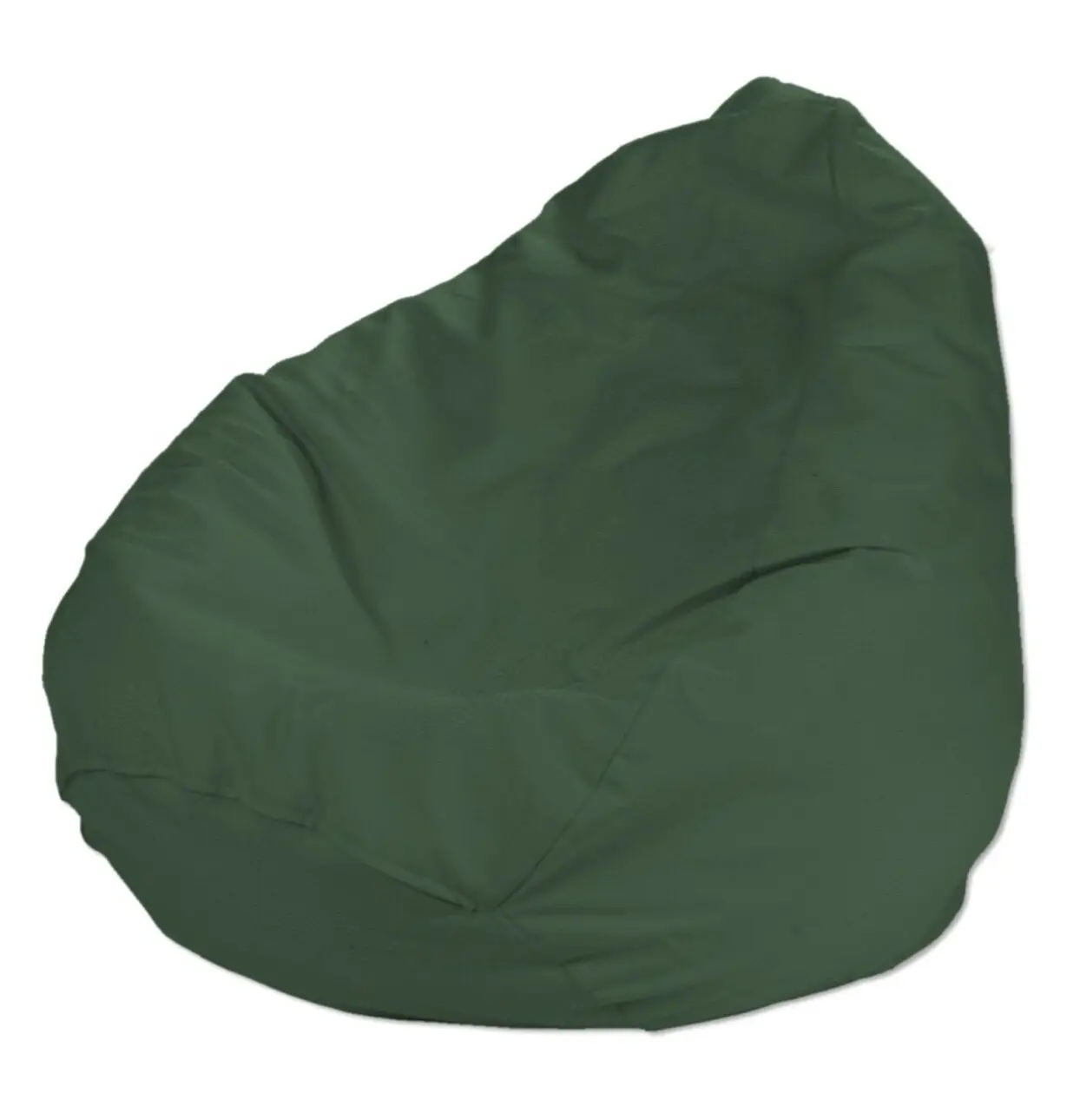 Dekoria Náhradní potah na sedací vak, Forest Green - zelená, pro sedací vak Ø60 x 105 cm, Cotton Panama, 702-51