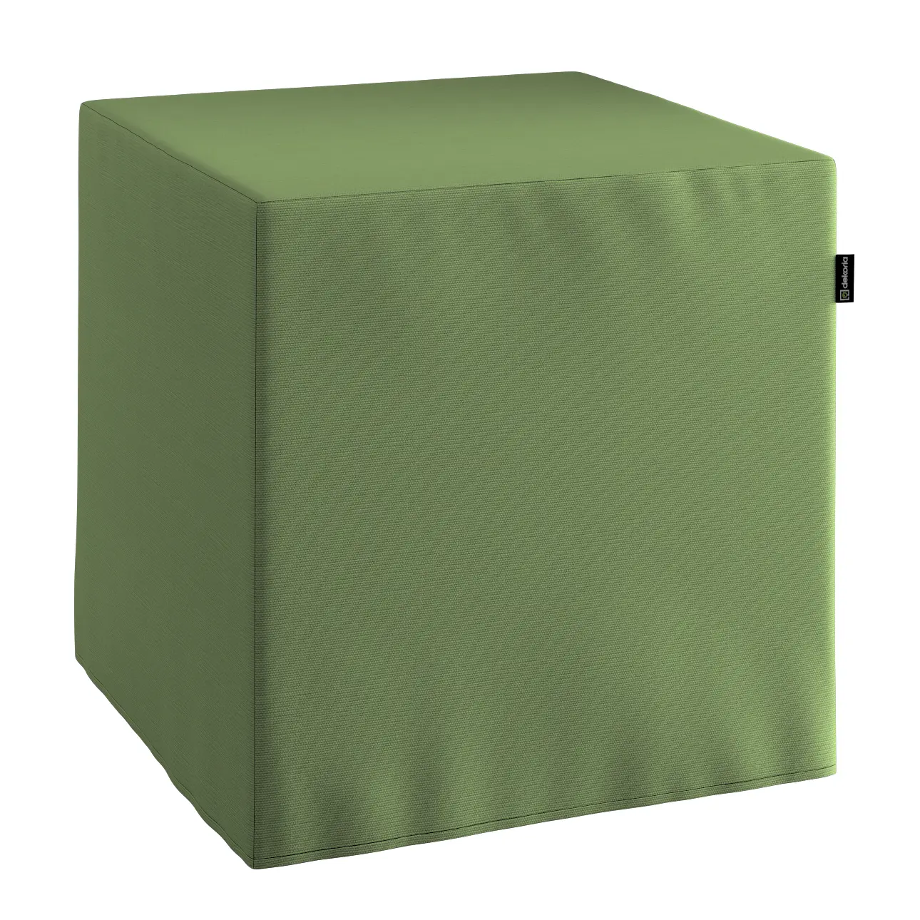 Dekoria Náhradní potah na sedák -kostka pevná, Forest Green - zelená, kostka 40 x 40 x 40 cm, Cotton Panama, 702-51