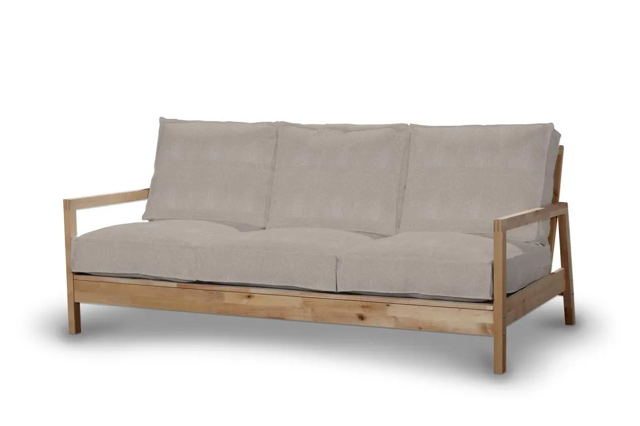 Dekoria Potah na pohovku IKEA  Lillberg 3-místná nerozkládací, šedo-béžová, pohovka Lillberg 3-místná, Etna, 705-09
