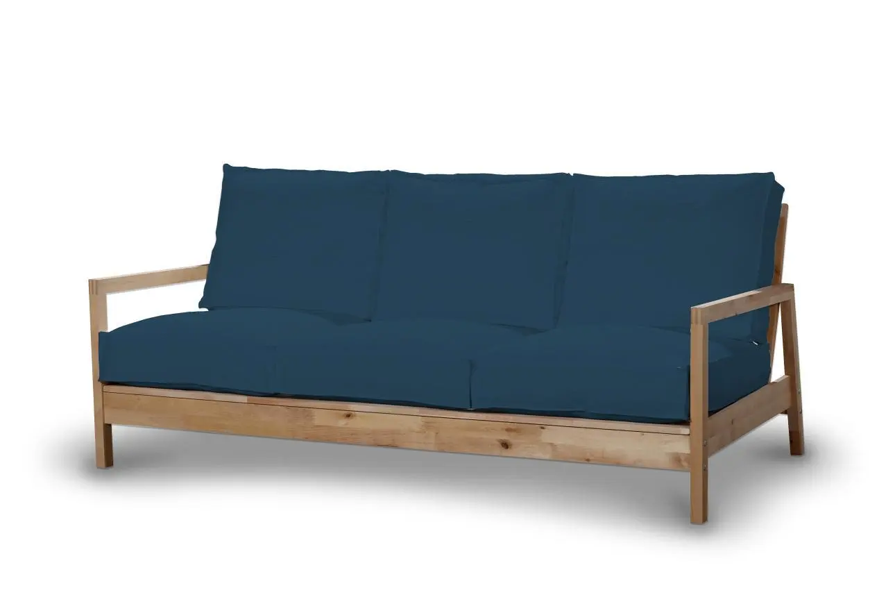 Dekoria Potah na pohovku IKEA  Lillberg 3-místná nerozkládací, mořská modrá, pohovka Lillberg 3-místná, Cotton Panama, 702-48